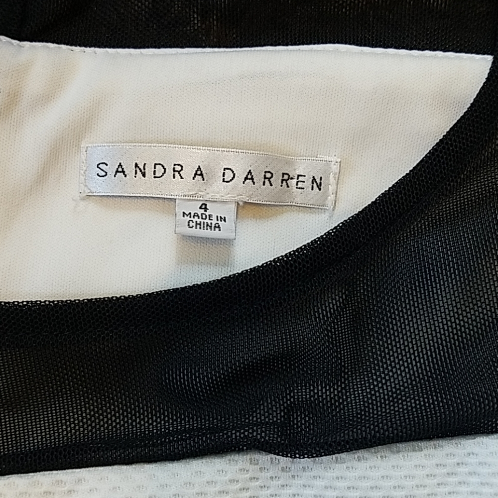 Sandra Darren Black and White Dress - Picture 5 of 5